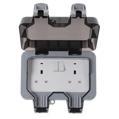 BG WP22-01 13A DP 2 Gang Double Switched Socket Weatherproof IP66