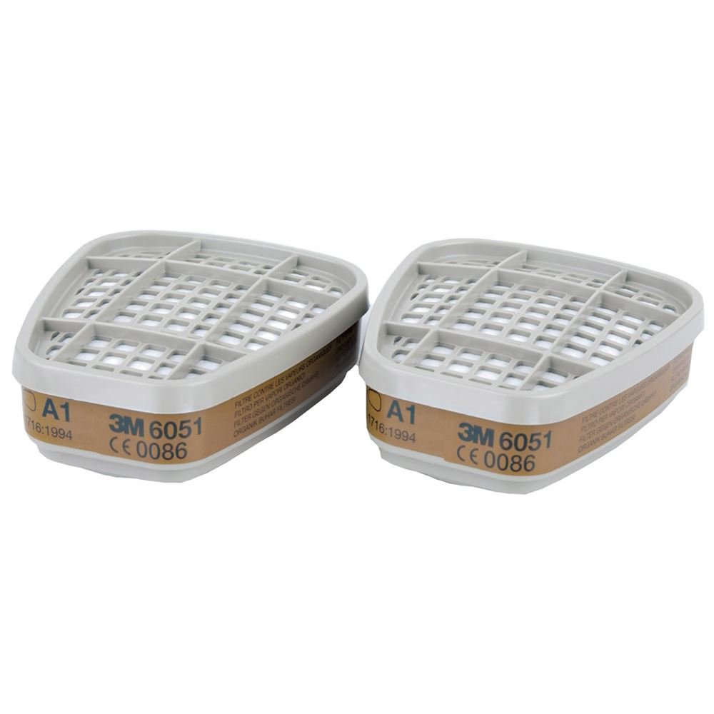 3M 6000 SERIES GAS & VAPOUR A1 FILTERS PK 2