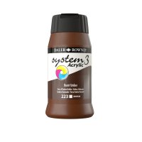 DAL System3 Acrylic 500ml - Burnt Umber 223