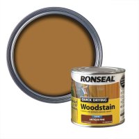 Ronseal Quick Drying Woodstain Antique Pine Tin & Swatch