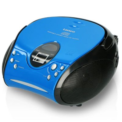 Lenco Portable Radio FM with CD Player - Blue | SCD-24BLU