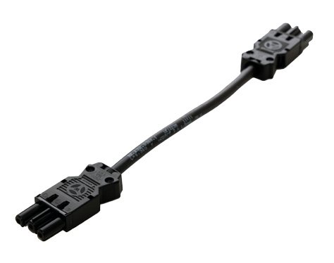 CMD 2m Connector Cable GST 3pole Wieland Male - Female Black