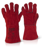 Red Welders Gauntlets