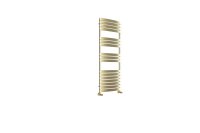 VENEZIA 1200X500 HEATED TOWEL RAIL  BRUSHED  BRASS