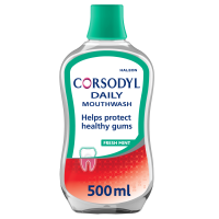 Corsodyl Daily Mouthwash - 6 x 500ml Freshmint - DMI Dental Consumables Ireland - Next Day Delivery