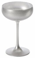 Champagne Coupe Black/Silver 8oz 23cl Carton of 6