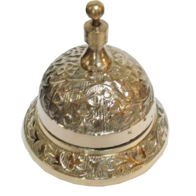 Small Shamrock Bell - Brass