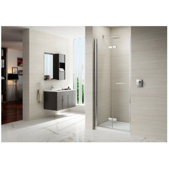 8 Series Frameless Hinged Bifold Shower Door Topline Bolands Home