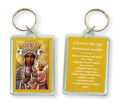 Acrylic Key Ring/Black Madonna   (POL/3)