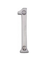 C1560-1-SC - Heritage Brass Numeral 1 Face Fix 76mm (3") Satin Chrome Finish