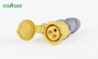 EBASEE CEE IP44 16A Socket Female Coupler 3x16A 110v Yellow