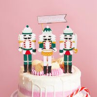 Nutcracker Paper Cake Topper Set