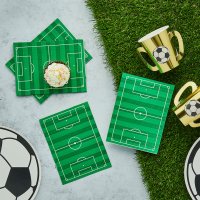 Football Pitch Paper Napkins - Pack of 16