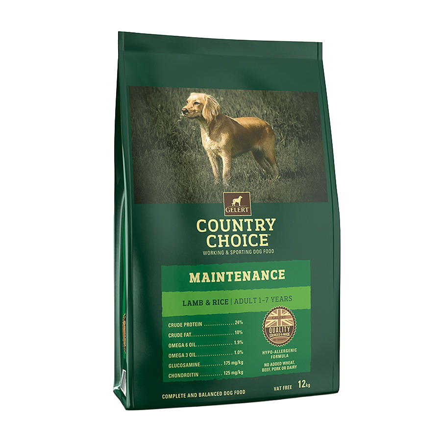 Gelert Adult Dog Country Choice Maintenance Lamb & Rice 12kg