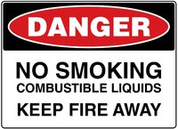 Flammable & No Smoking Sign - Available in Sign Material - PVC, ACM, ADHESIVE