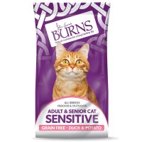 Burns Adult & Senior Cat Sensitive GRAIN-FREE Duck & Potato 1.5kg x 1