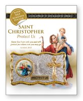 Car Plaque-St. Christopher/Singly Carded   (72148)