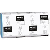 Clean/Clever Zig-Zag/C Fold Hand Towel - Blue 229x232mm