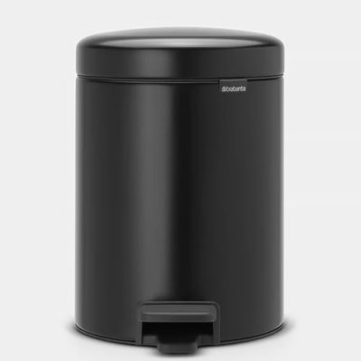 Brabantia 5L Pedal Bin - Matt Black 