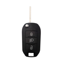 RAV Peugeot/Citroen/Vauxhall 3 Button Flip Remote Case (Headlight)