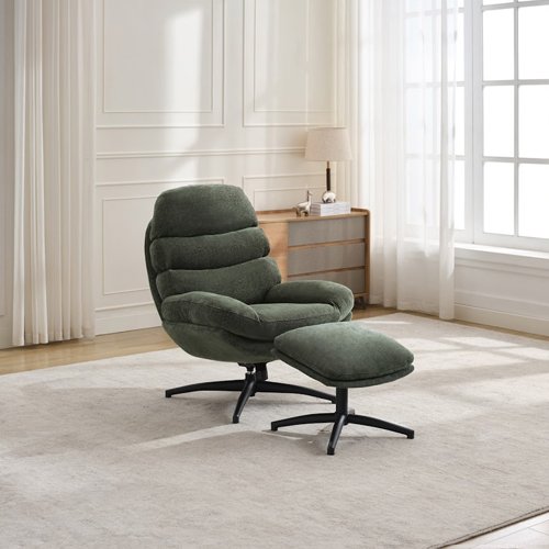 Klarke Swivel Chair & Footstool 3