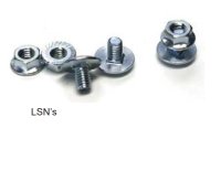 M6 GALVANISED TRUNKING LOCKING SCREW/BOLT & NUT (BULONS) BOX OF 100
