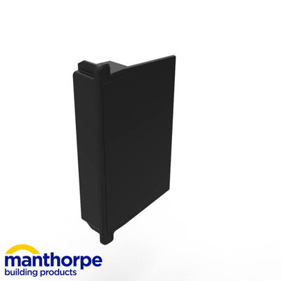 Manthorpe Black uPVC Eaves End Closure MANGLVEEBL