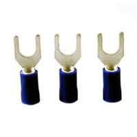 BS37N Blue 3.7mm Narrow Pre-Insulated Fork Terminal (100 Pack)