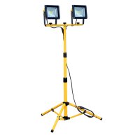 Dual Voltage 2x20W Twin LED Worklamp & Tripod 110V-240V