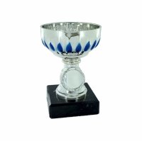 115x80mm Silver Blue Plastic Cup