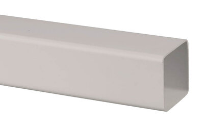 65mm Square Downpipe Arctic White 4m