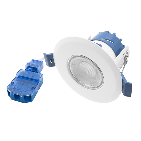 Ovia Milli 4-6.4W Dimmable LED Downlight With CCT Switch IP65 White