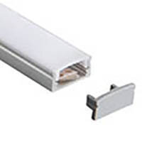 Robus Extrusion 2m Diffuser Surface Profile 8mm Aluminium