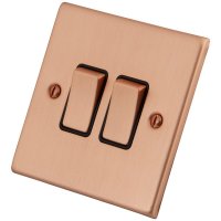 Copper 2 Gang 2 Way Switch 6102-003