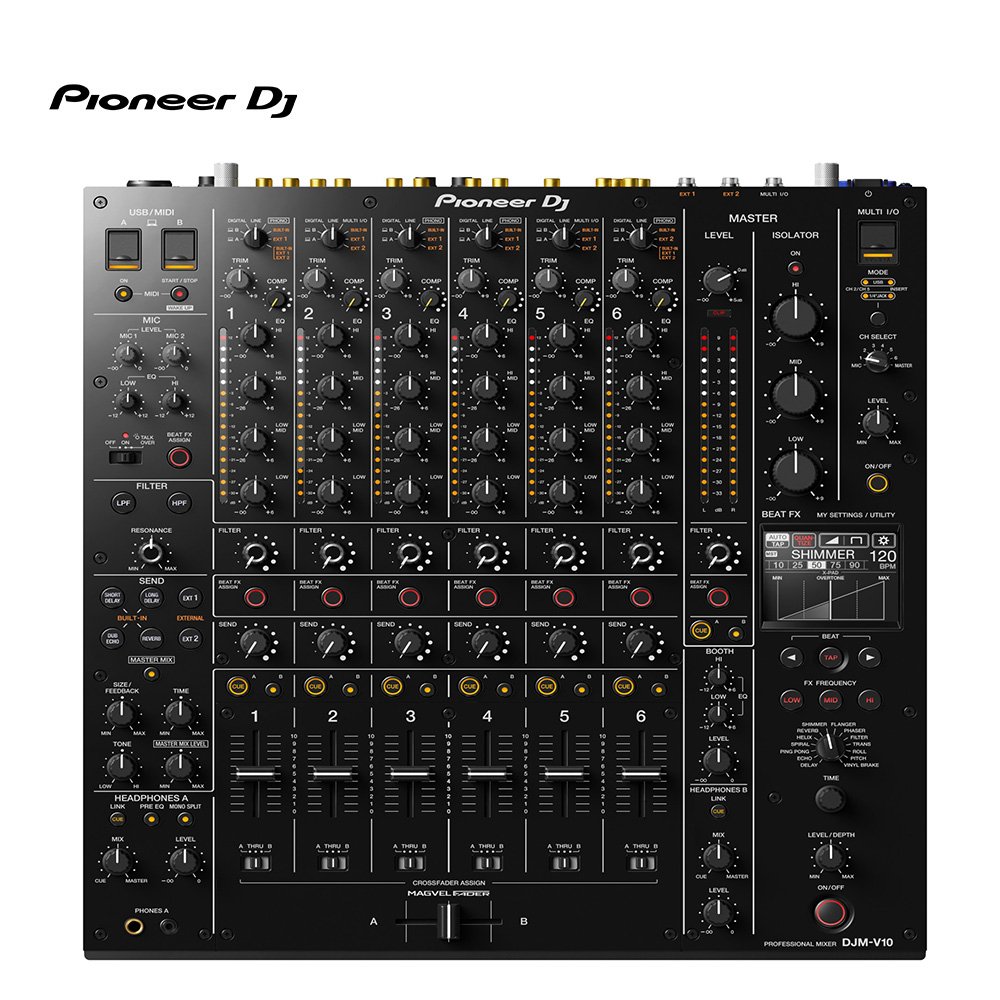 Pioneer DJ DJM-V10 | 6 Channel Professional DJ Mixer | Ireland Reynolds of Raphoe