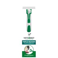 Vet's Best Triple Headed Toothbrush for DOGS x 1