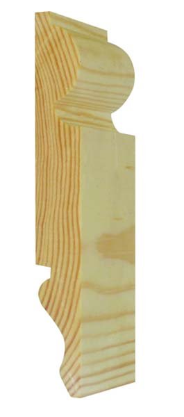 Reversible Skirting Board Torus/Ogee 25x175mm x 5.1m (FIN 20.5x169mm)