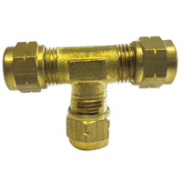 Tee Brass Compression 10mm