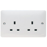 13A 2G Unswitched Socket Dual Earth | LV0301.0573