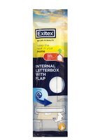 EXITEX WHITE LETTERPLATE SEAL WITH FLAP