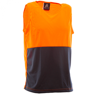 801097 Singlet, Orange/Blue