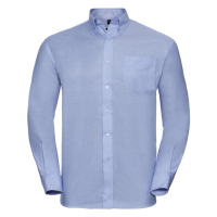 Russell Men's L/S Oxford Shirt, Oxford Blue