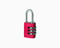 Federal Padlock 20mm Red Aluminium combination