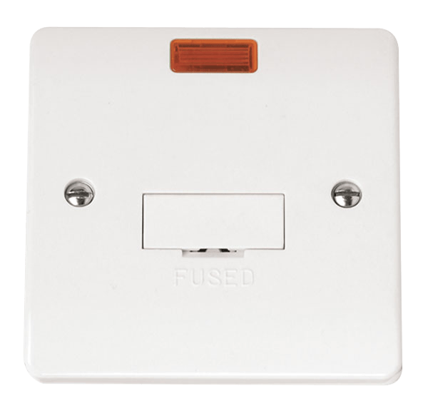 Click Mode 13A Unswitched Fused Spur + Neon White CMA653