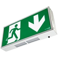 4W Exit Box, LiFePo4, c/w Down legend