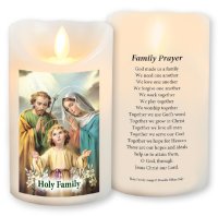 LED Candle/Scented Wax/Timer/Holy Family   (86682)
