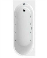ARC 1700X700MM LH SINGLE ENDED 8 JET WHIRLPOOL BATH & PANEL