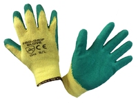 Pro Grip Glove Latex Palm Coated Green (Pair)
