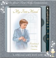 Communion Boy Gift Set/Hardback Book & Pen   (C5170)