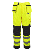 PCYMTR Builder Two-Tone Hi-Vis Trousers Yellow/ Black